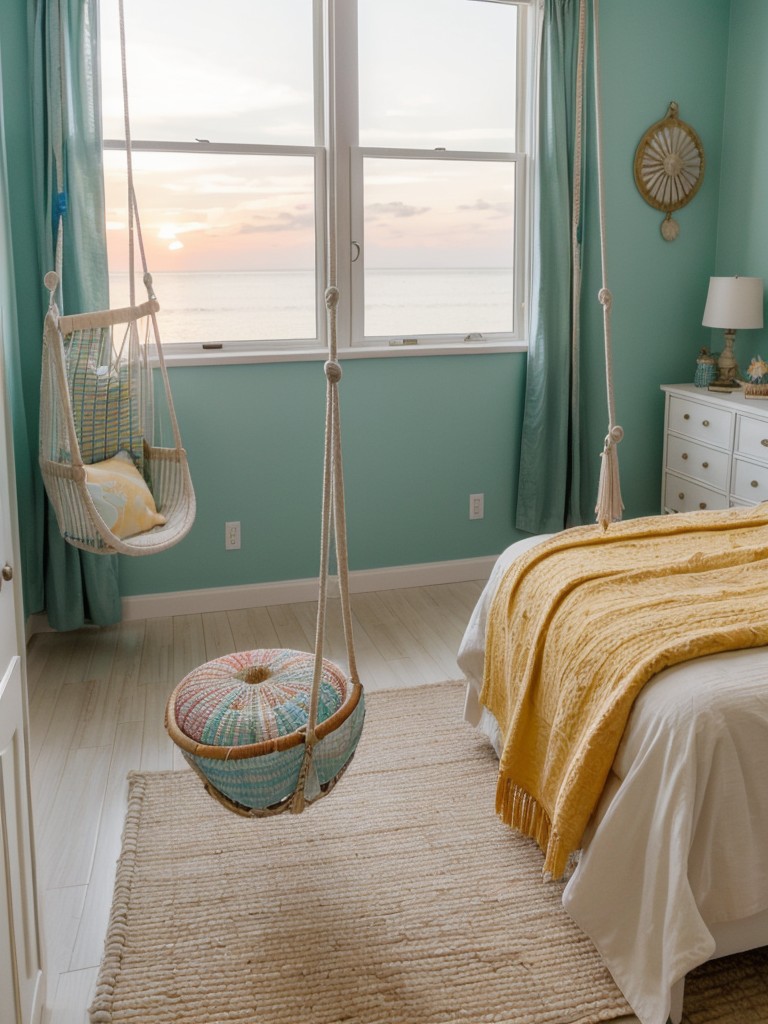 Coastal Charm: Transform Your Bedroom with Seashells & Sunsets ??