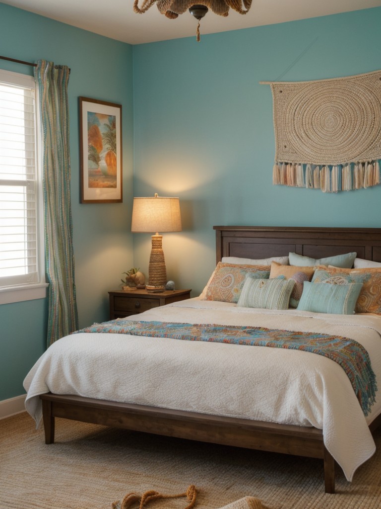 Coastal Vibes: Create a Bohemian Bedroom Oasis with Seashells & Sunsets