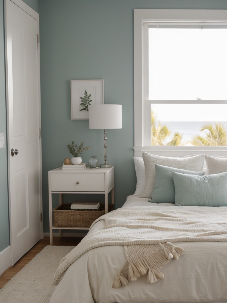 Coastal Bedroom Bliss: Minimalist Decor for Serene Apartment Living ?