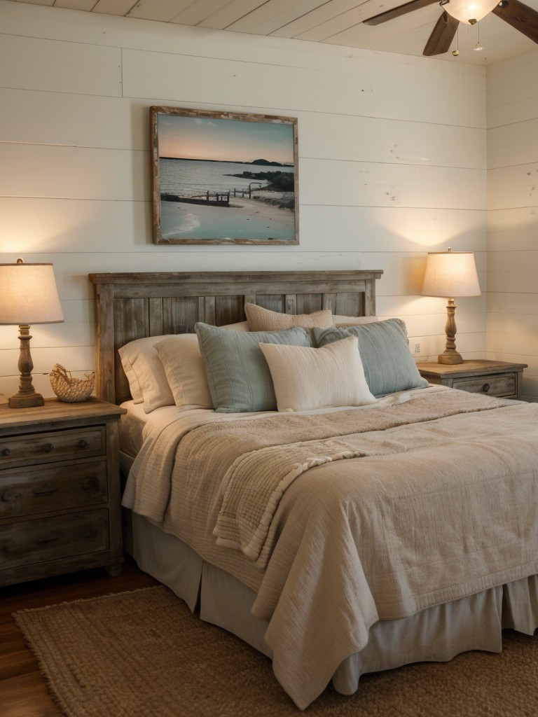 Rustic Coastal Bedroom Decor: Embrace Serenity with Seashells & Sunsets