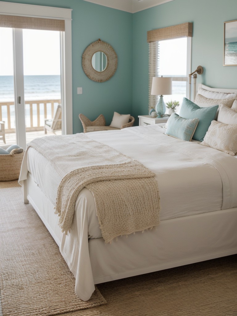 Seaside Chic: Elevate Your Apartment's Bedroom with Beachy Decor!