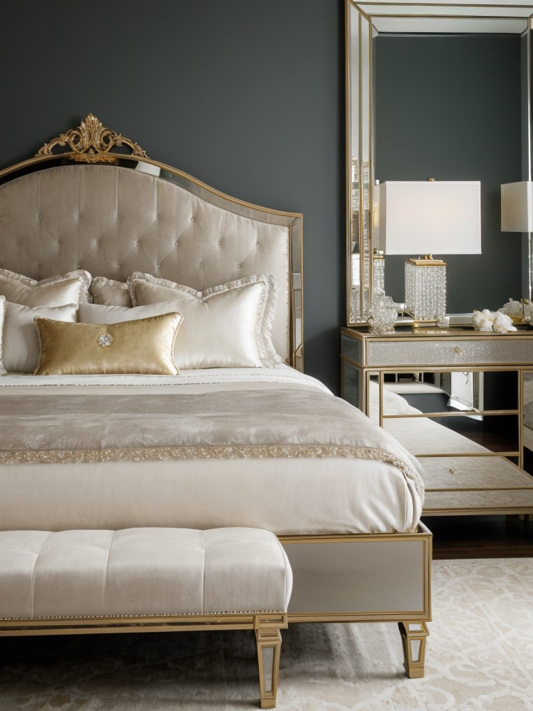 Coastal Bedroom Luxury: Velvet, Crystals & Opulence!