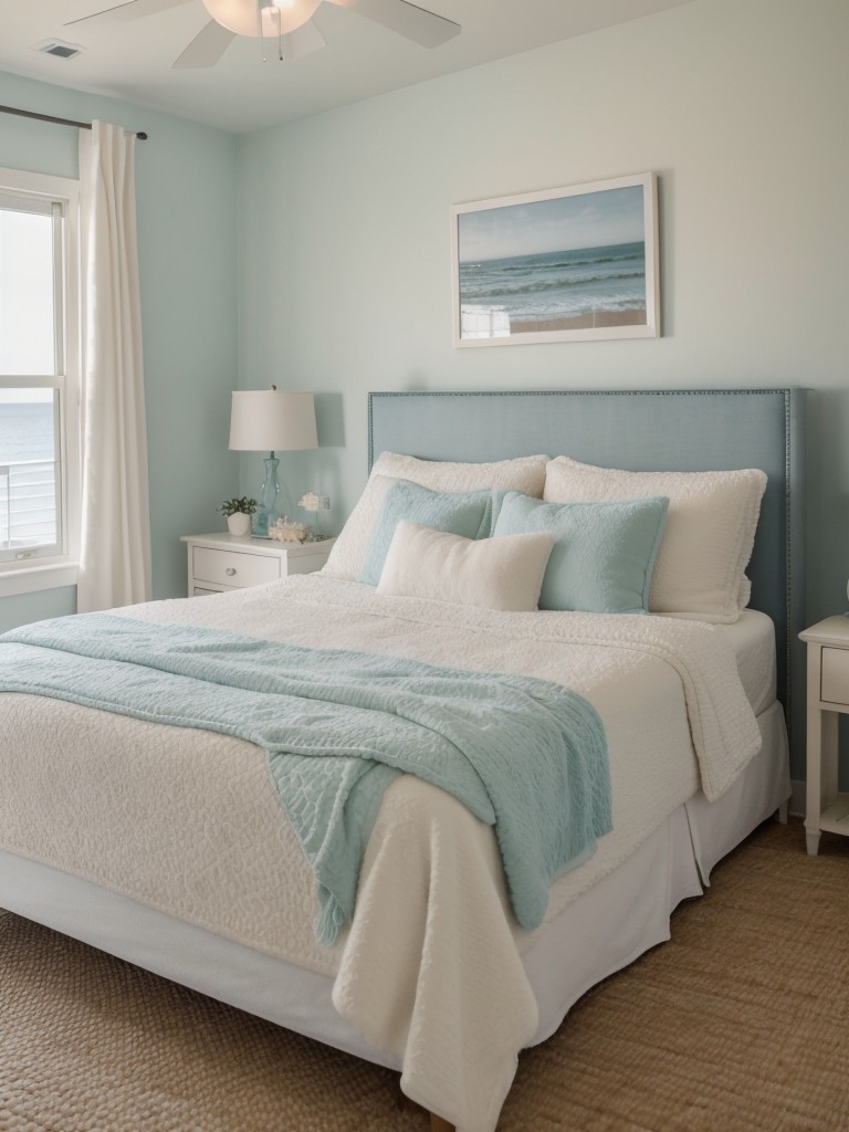 Coastal Bliss: Transform Your Apartment with Relaxing Bedroom Decor.