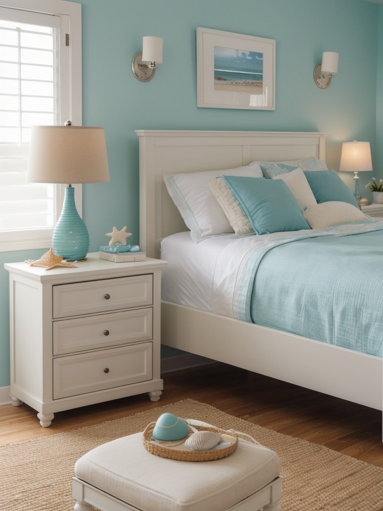 Coastal Bedroom Bliss: Transform Your Apartment with Relaxing Seashell Decor