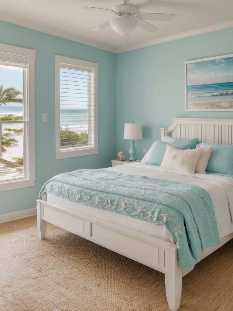 Beachy Bedroom Bliss: Transform Your Space with Coastal Vibes!