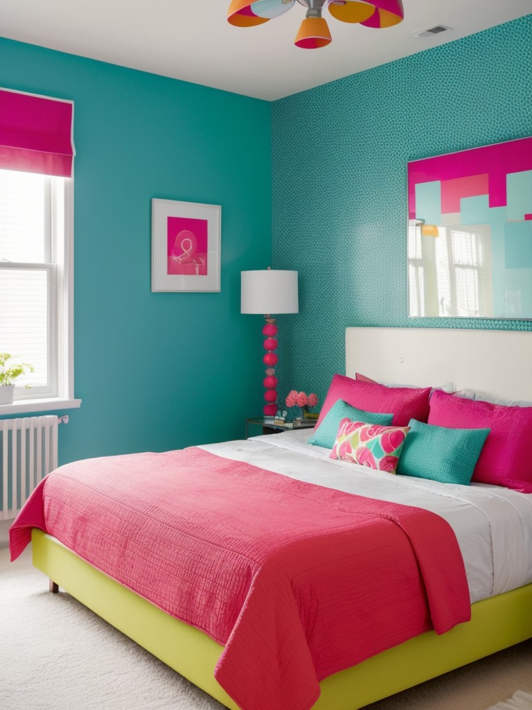 Bold & Vibrant: Transform Your Bedroom with Pop of Color!