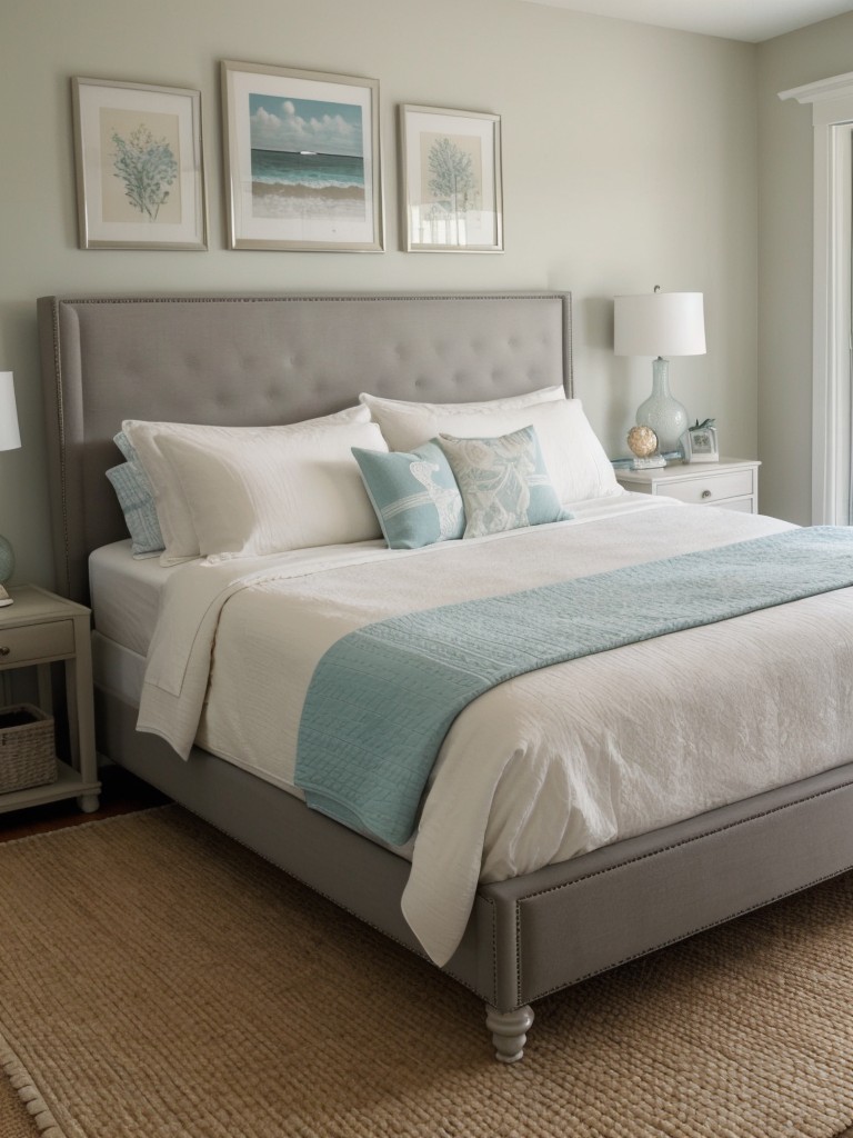 Coastal Chic: Transform your bedroom with statement decor pieces for a peaceful oasis.