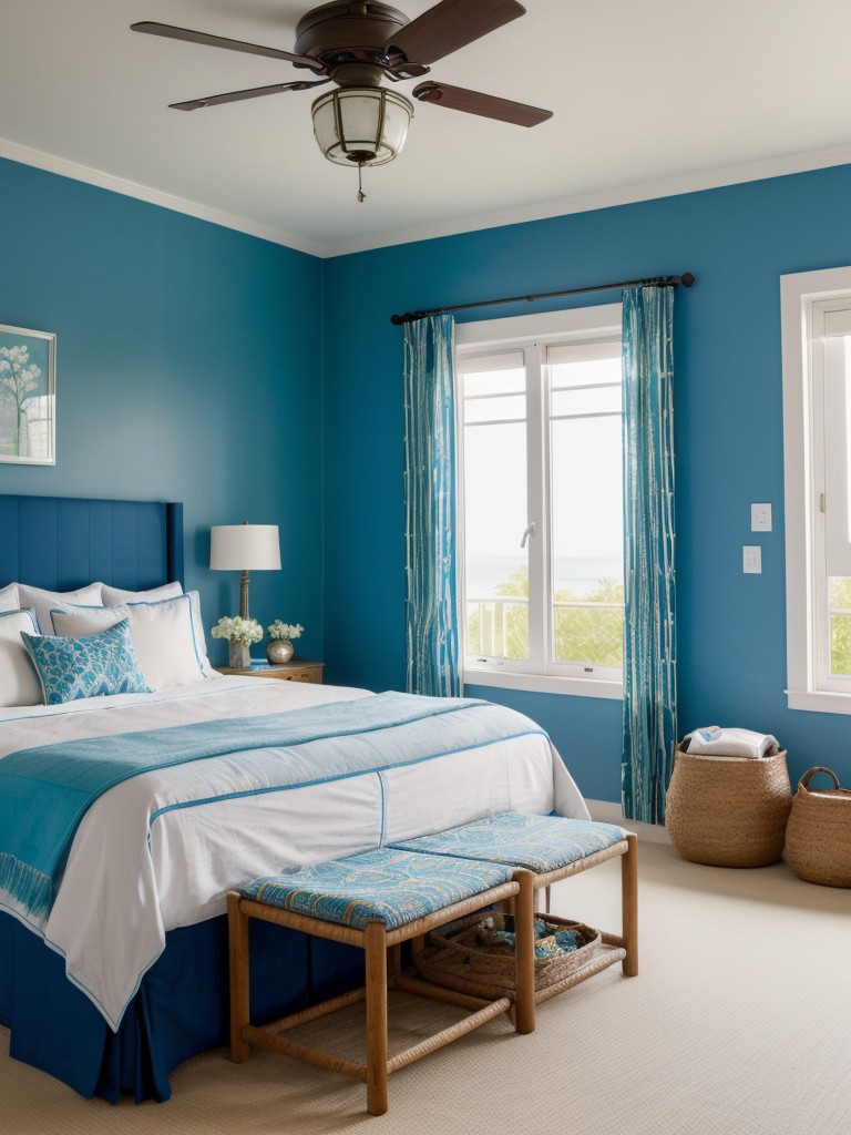 Coastal Apartment Bliss: Tranquil Bedroom Decor Ideas