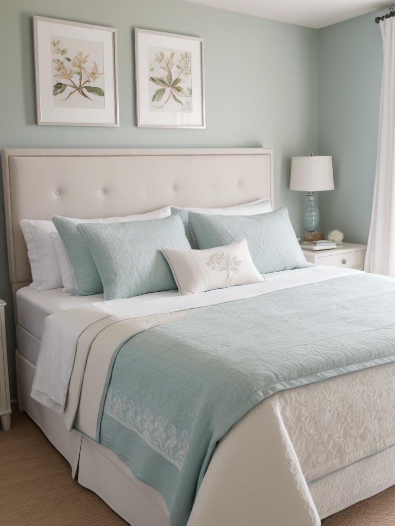 Coastal Chic: Elevate Your Bedroom with an Upholstered Headboard & Luxurious Bedding