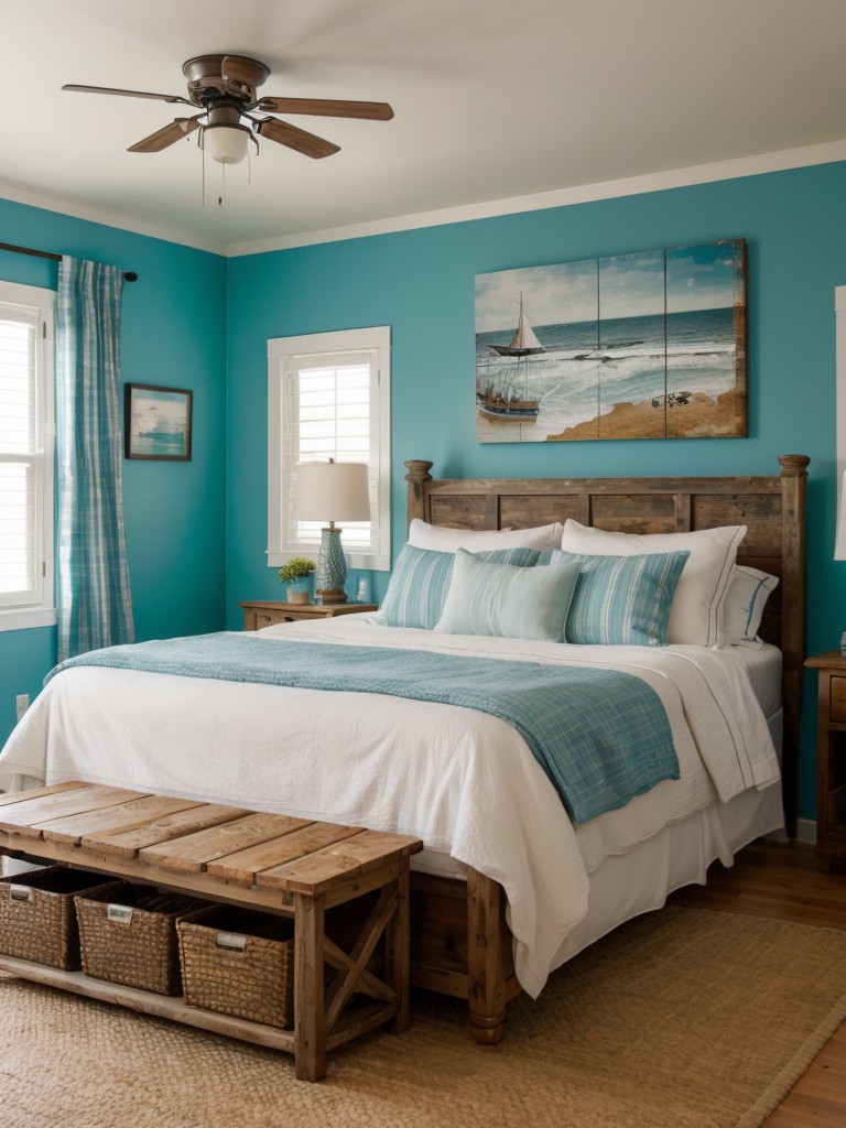 Chic Coastal: Transform Your Apartment with Rustic Nautical Bedroom Decor