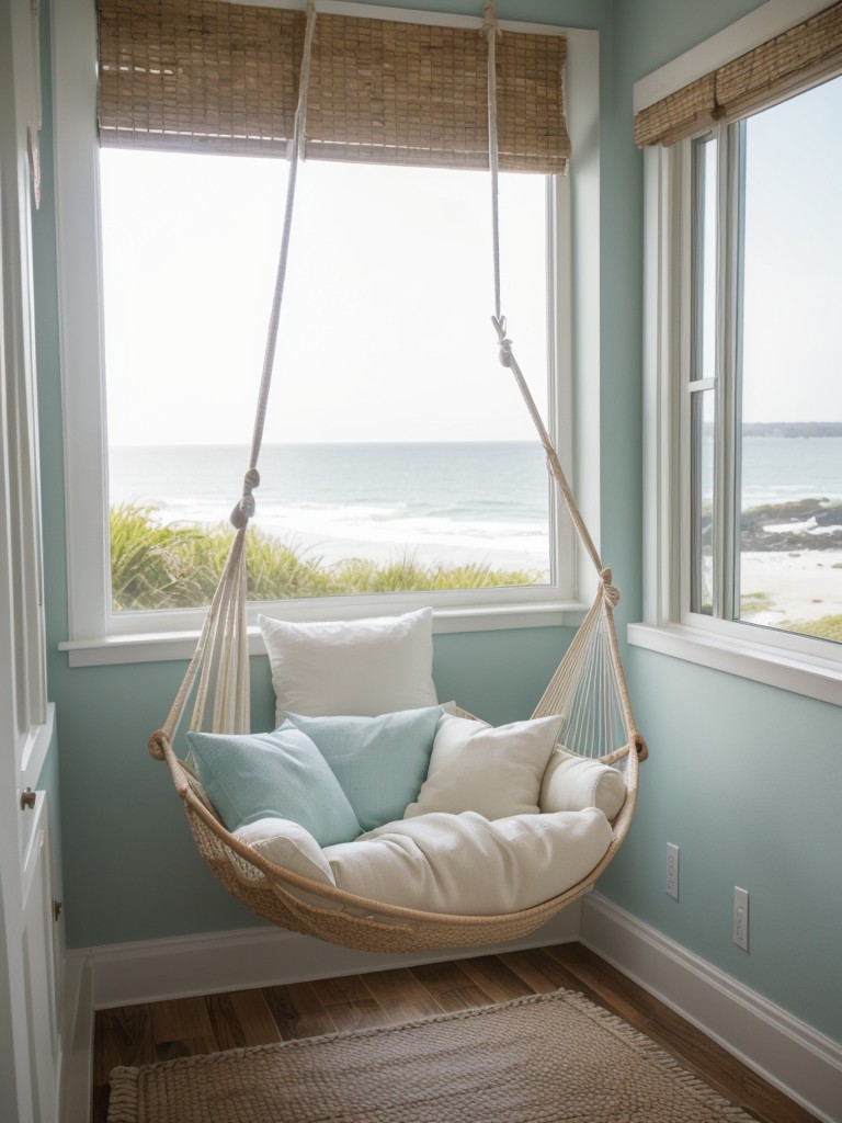 Beachy Bliss: Create a Coastal Bedroom Escape with a Hammock Chair