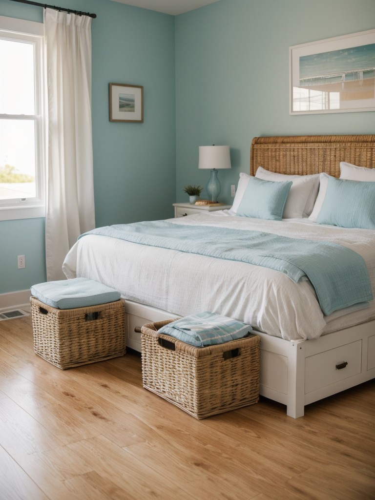 Beachy Bedroom Bliss with Coastal Storage Solutions