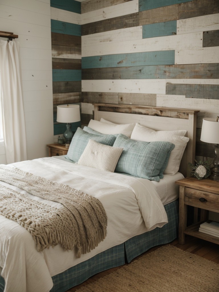 Cozy Coastal Retreat: Dreamy Bedroom Decor with Rustic Vibes!