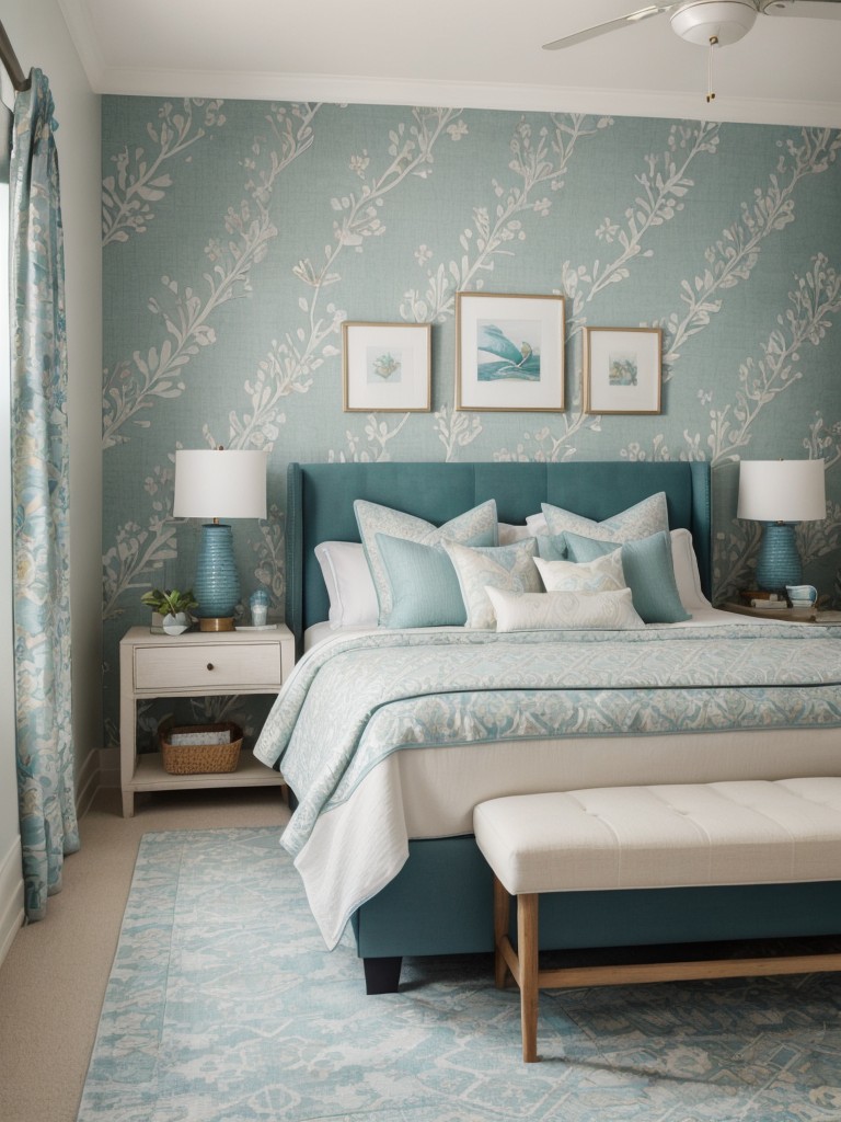 Dreamy Coastal Escape: Sea-Inspired Bedroom Decor for Apartments.