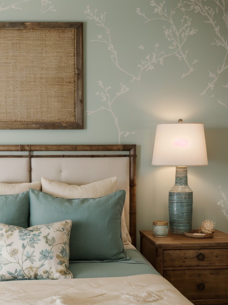 Seaside Serenity: Coastal Bedroom Decor with Nature's Touch.