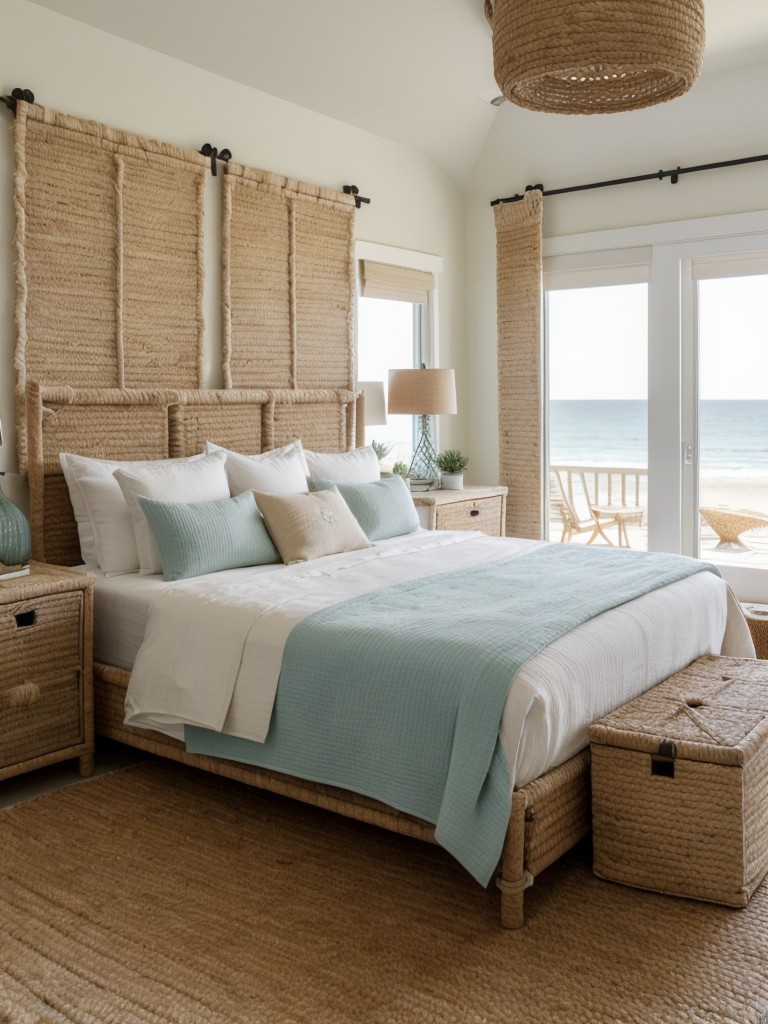 Coastal Charm: Elevate Your Apartment's Bedroom with Beachy Décor.