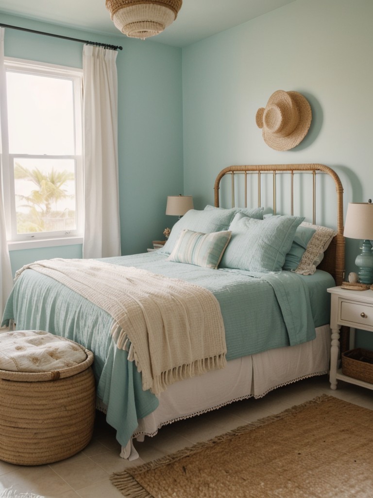 Ocean Oasis: Beach-inspired apartment decor for a coastal retreat.