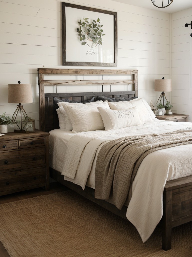 Farmhouse-Chic Bedroom: Perfect Blend of Modern & Rustic