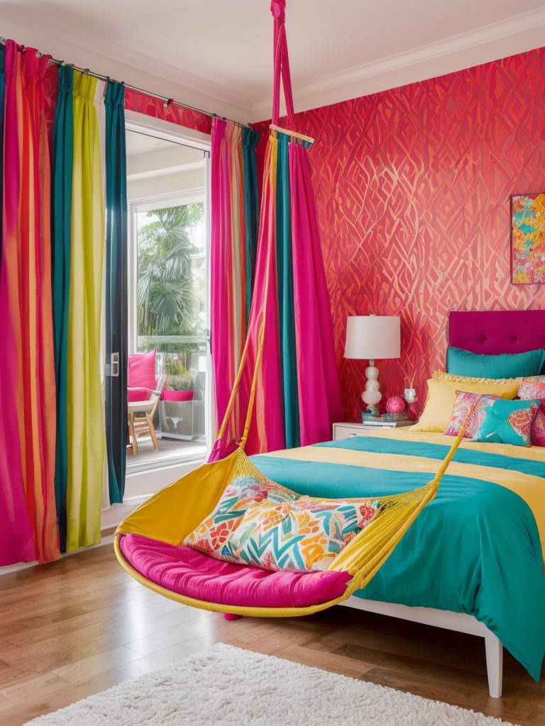 Playful and Vibrant Apartment Bedroom Decor Ideas