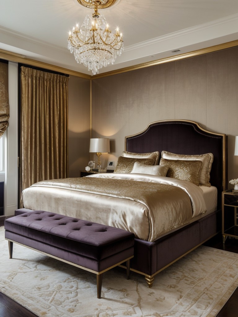 Luxurious Bedroom Makeover: Opulent Textiles and Decadent Finishes!