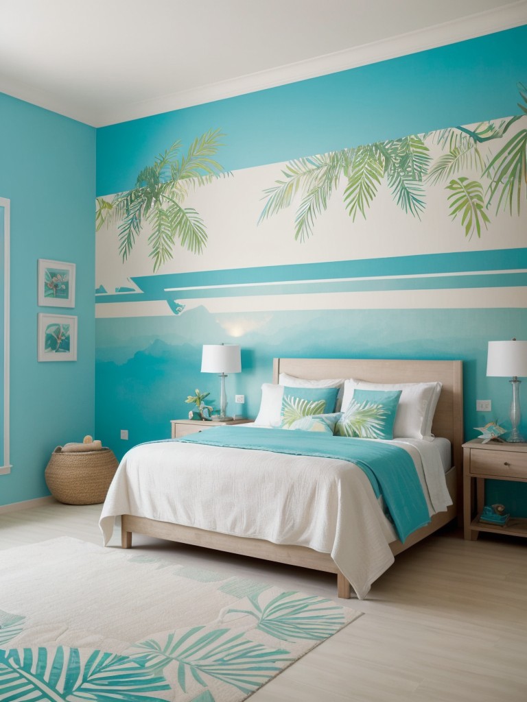 Beachy Bedroom Bliss: Transform Your Apartment with Tropical Decor!