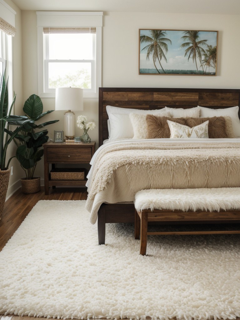 Cozy Oasis: Transform Your Bedroom with Textured Rugs!