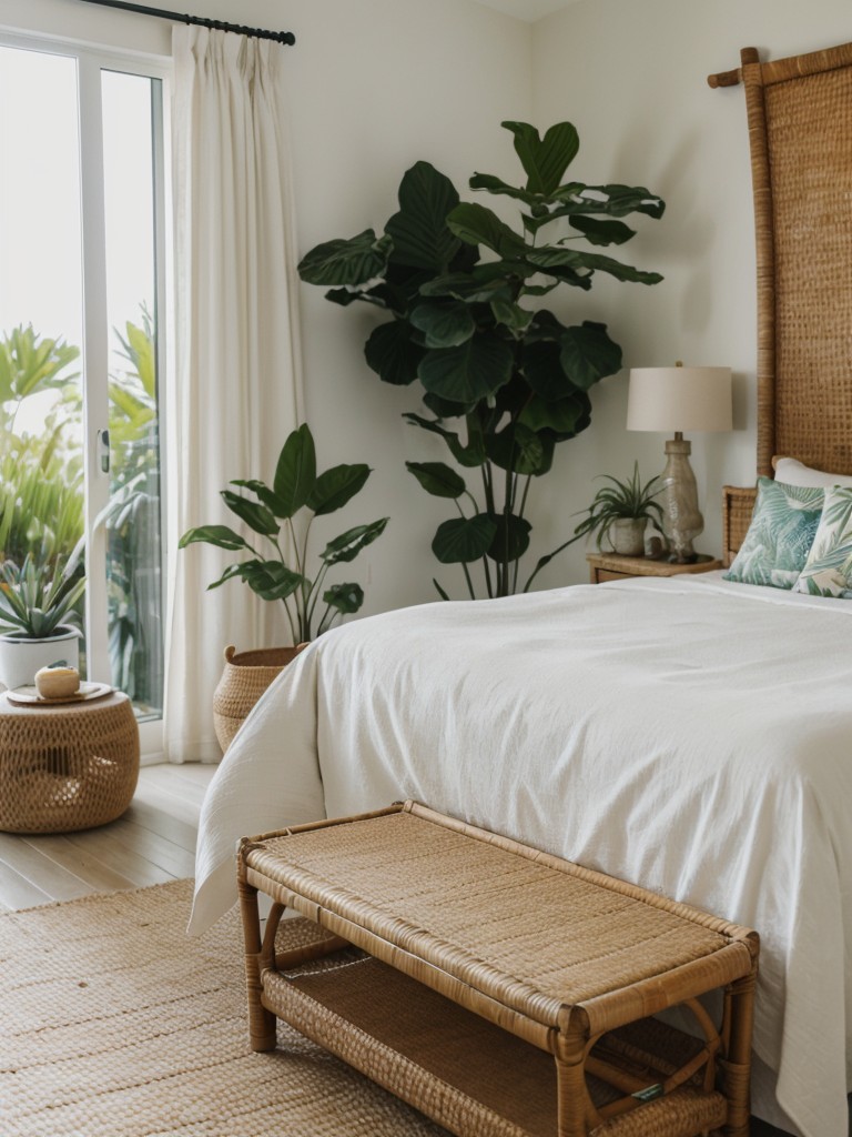 Create a Coastal Oasis in Your Bedroom with Botanical Prints and Natural Elements