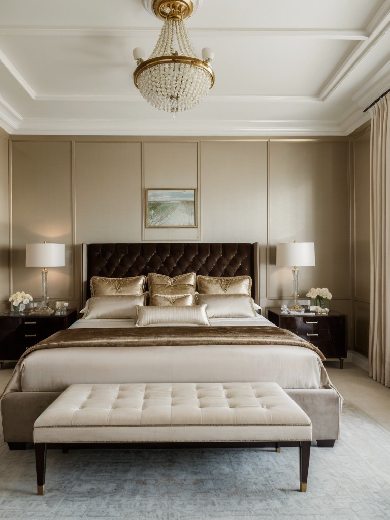 Glamorous Velvet Accents for a Luxurious Apartment Retreat