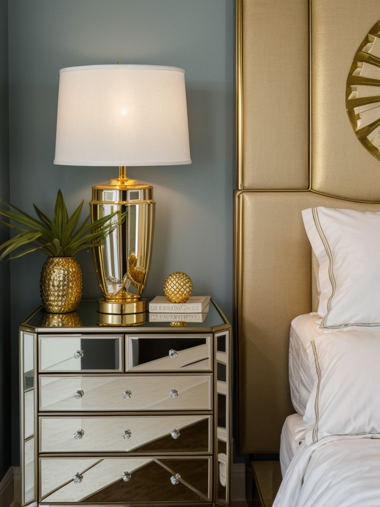 Transform Your Bedroom with Glamorous Metallic Accents!