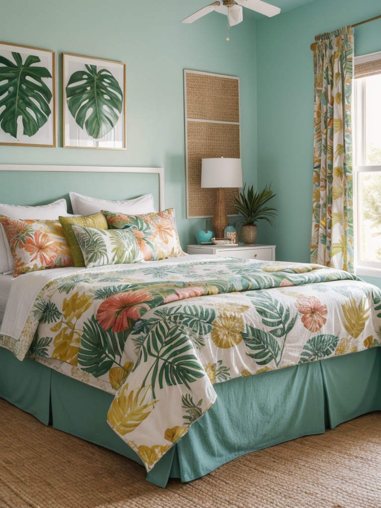 Create a Tropical Oasis in Your Bedroom with Eclectic Decor!