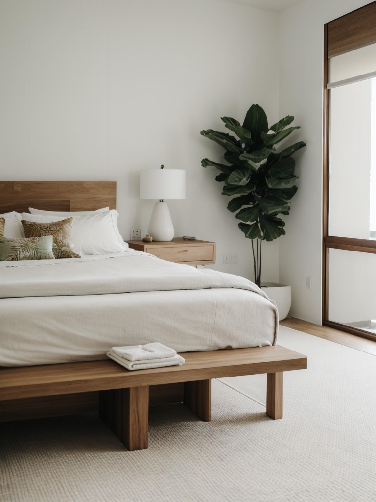 Island Vibes in Your Apartment: Modern Minimalism & Serene Bedroom!