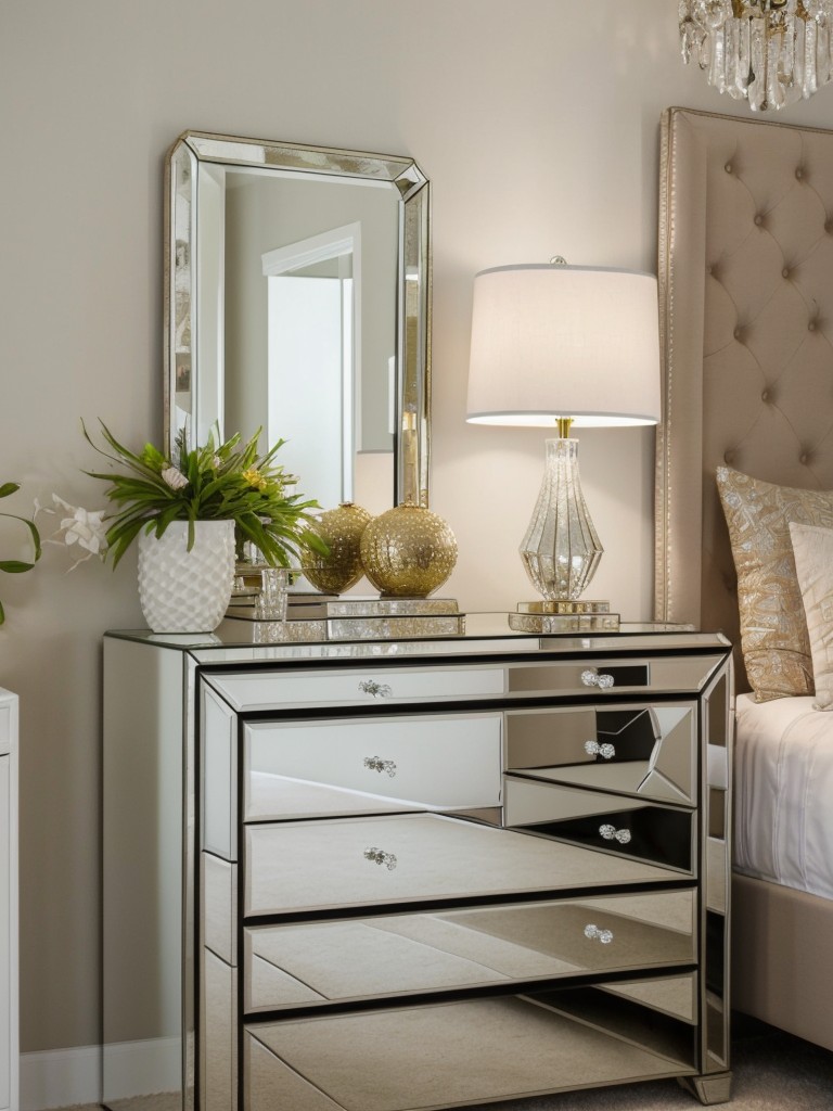 Get Tropical Vibes in Your Apartment - Add Glamour with Mirrored Accents!