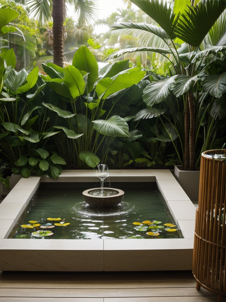 Create a Tropical Bedroom Oasis with Water Features!