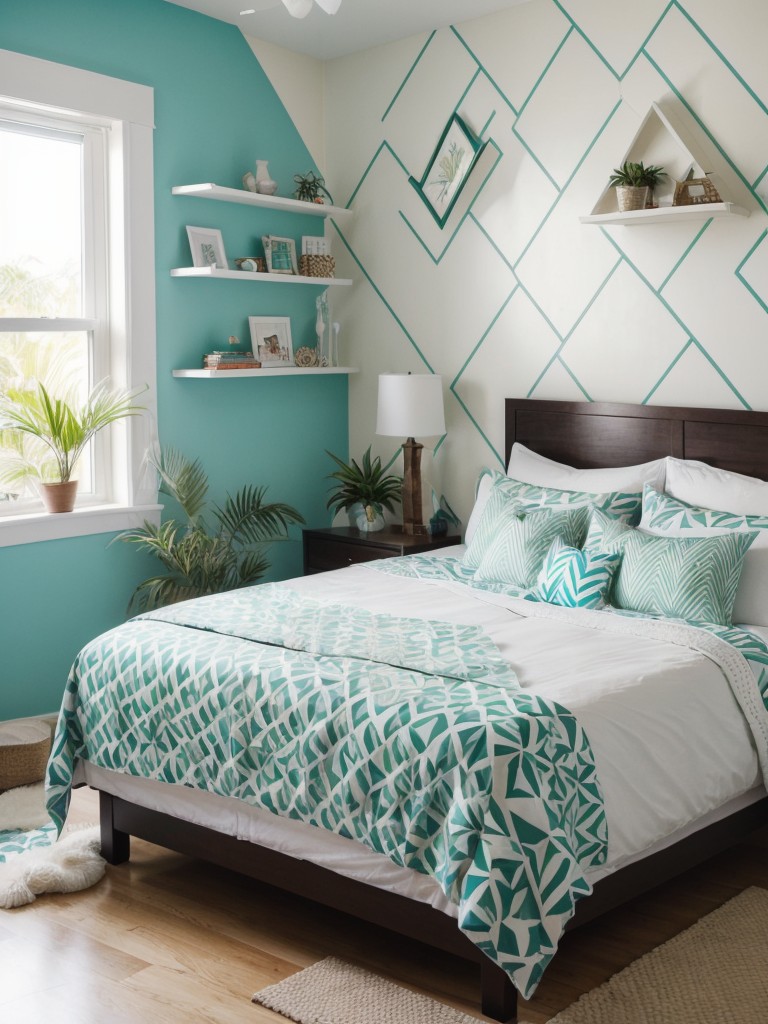 Create a Tropical Retreat with Geometric Bedroom Designs!