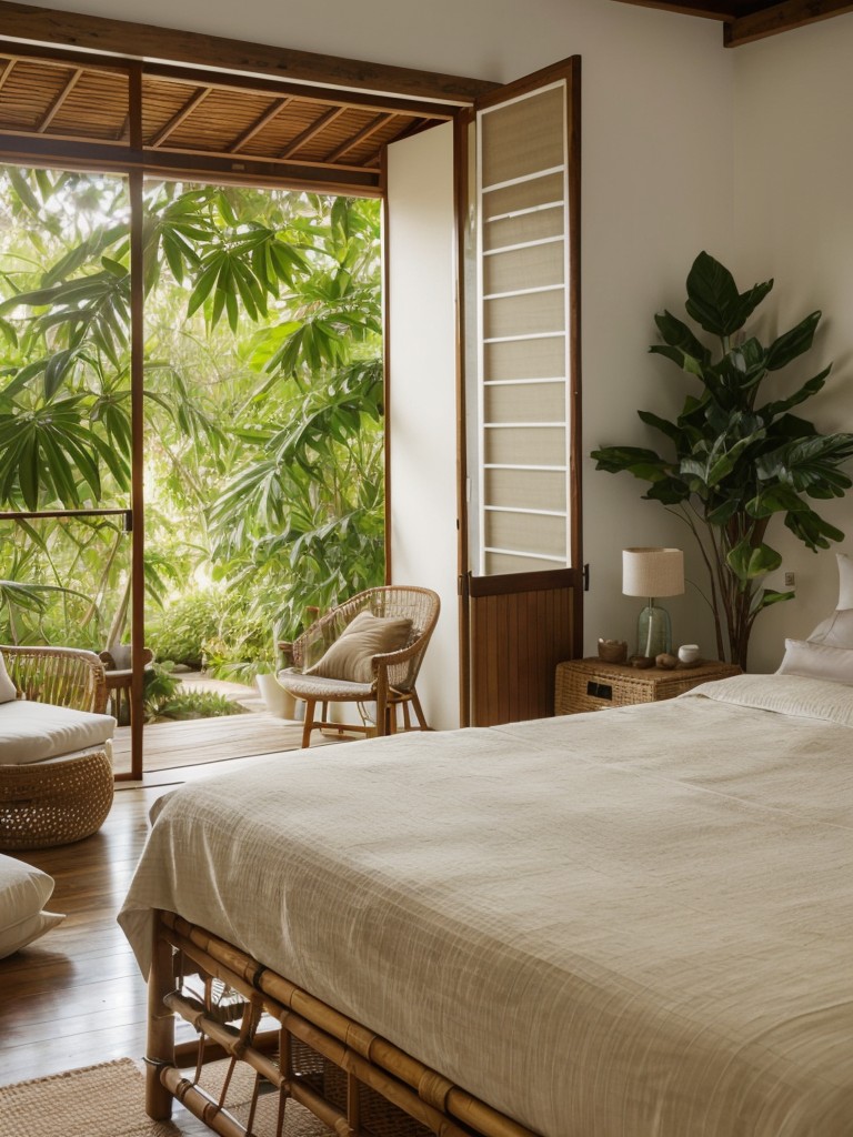 Create a Zen Bedroom Retreat with Tropical Vibes! ?