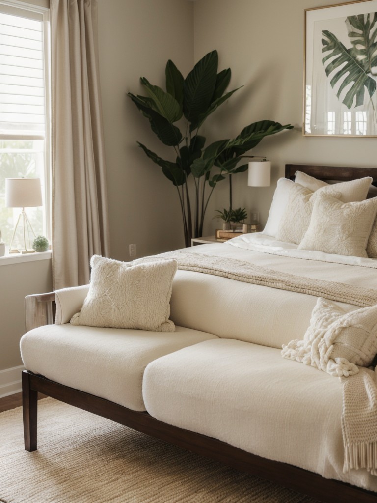 Create a Tropical Serenity in Your Apartment with Cozy Textile Layers!