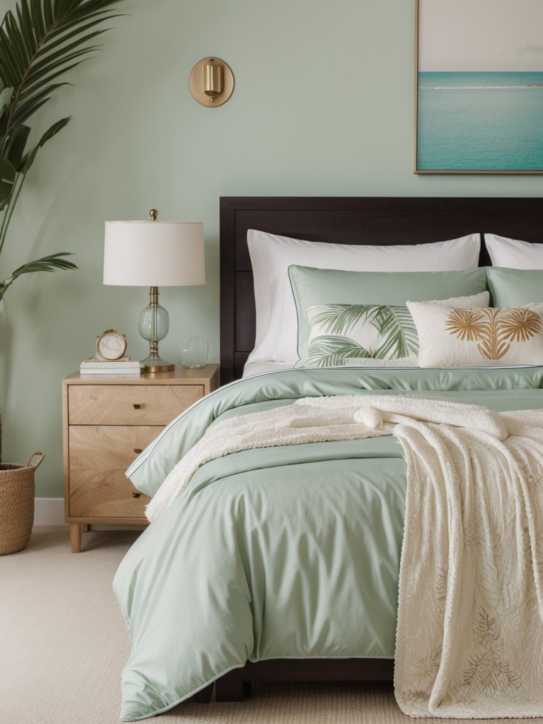 Tropical Paradise Bedroom Decor: Luxury, Comfort, and Fluffy Pillows!