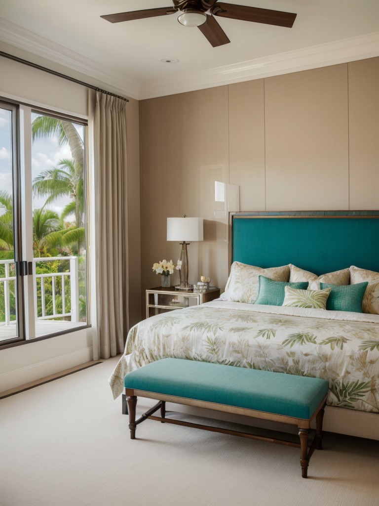 Create a Tropical Paradise in Your Bedroom with Luxurious Decor! ?