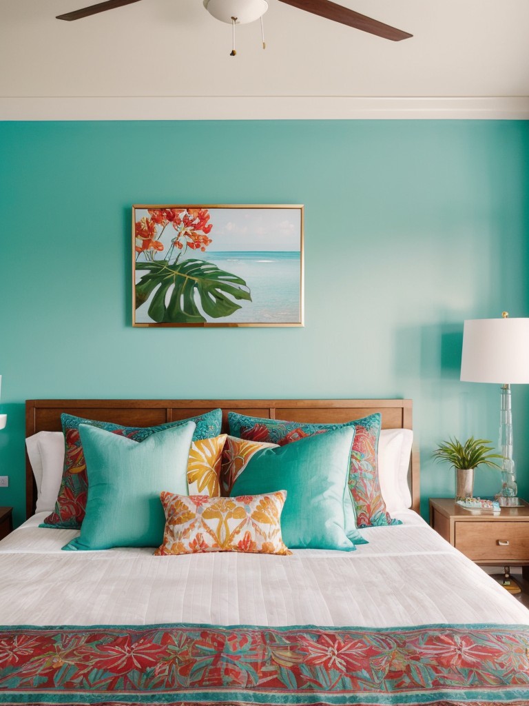 Tropical Vibes: Transform Your Bedroom into a Colorful Oasis!