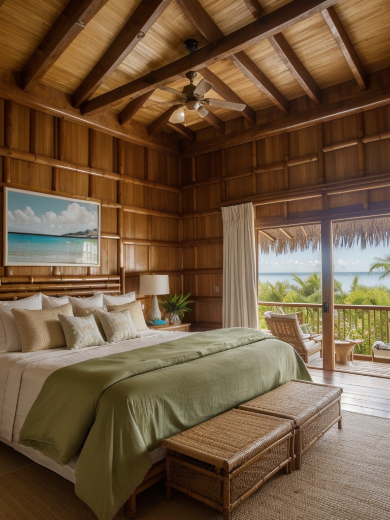 Create a Serene Tropical Bedroom Escape with Natural Materials!