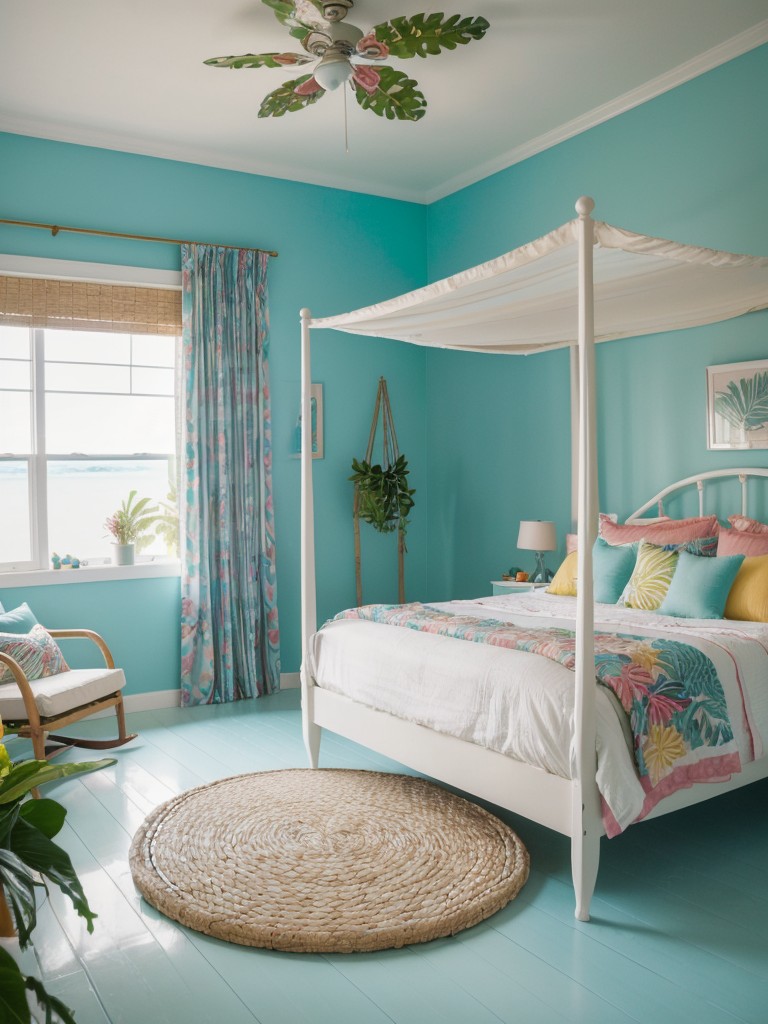 Tropical Bedroom Inspo: Ocean Breeze Vibes for Your Apartment!