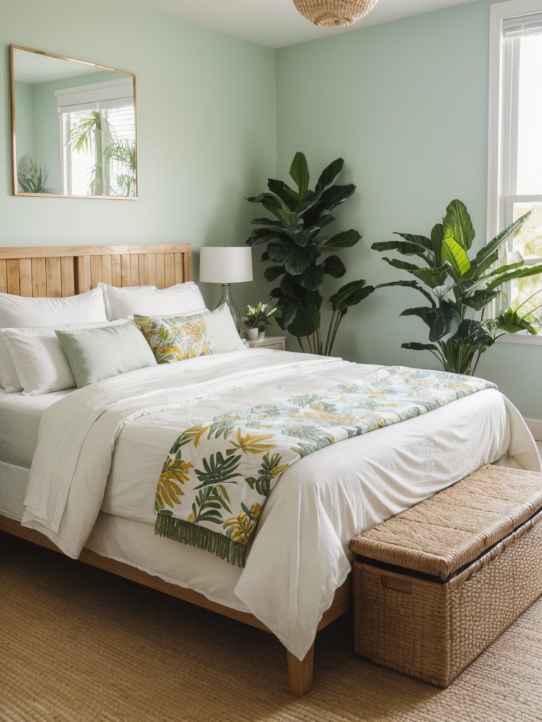 Tropical Bedroom Decor Ideas: Freshen Up Your Space with Plants and Flowers!