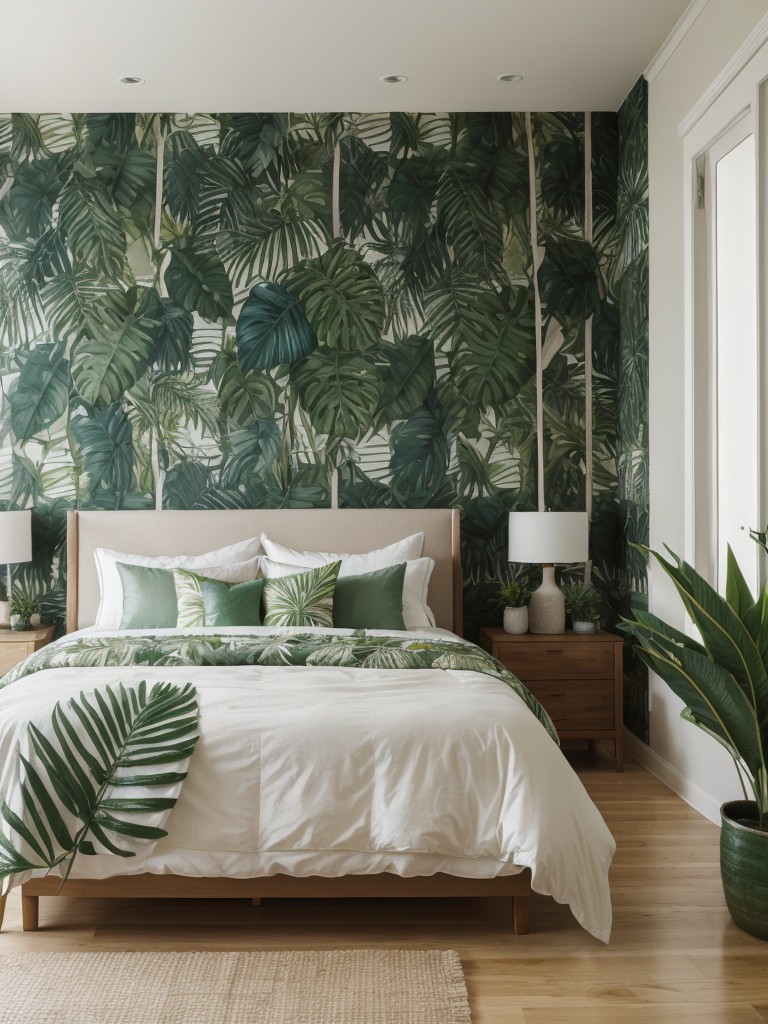 Create your personal oasis at home with tropical bedroom decor!