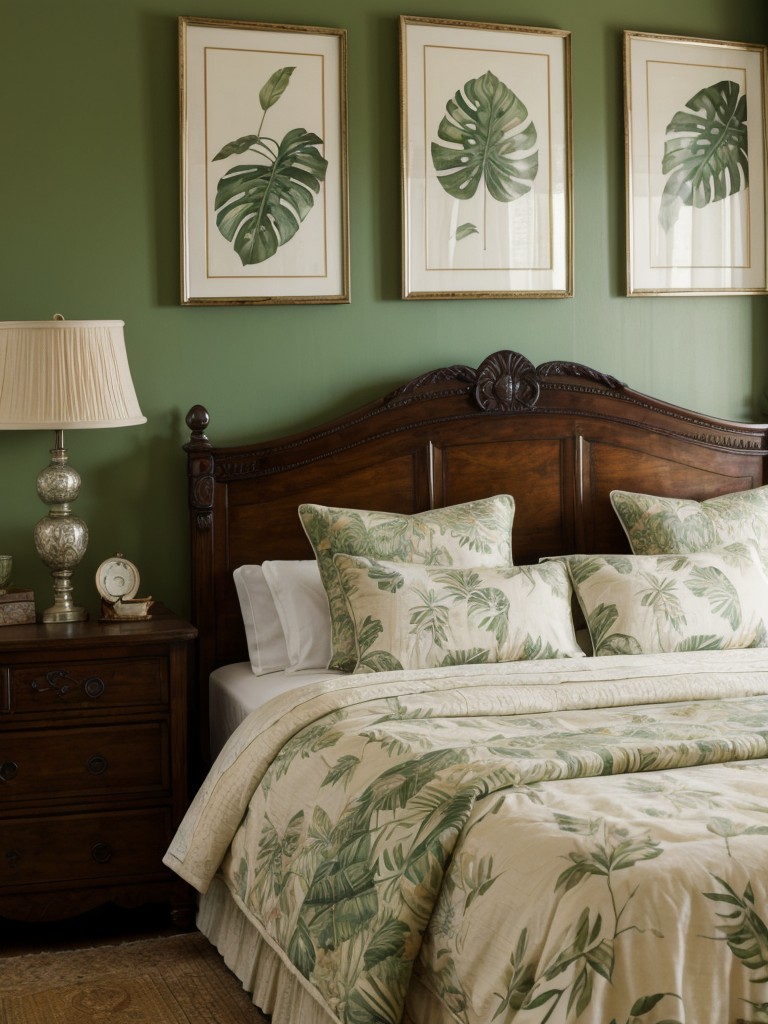 Create a Serene Tropical Oasis in Your Bedroom with Vintage-Inspired Decor!