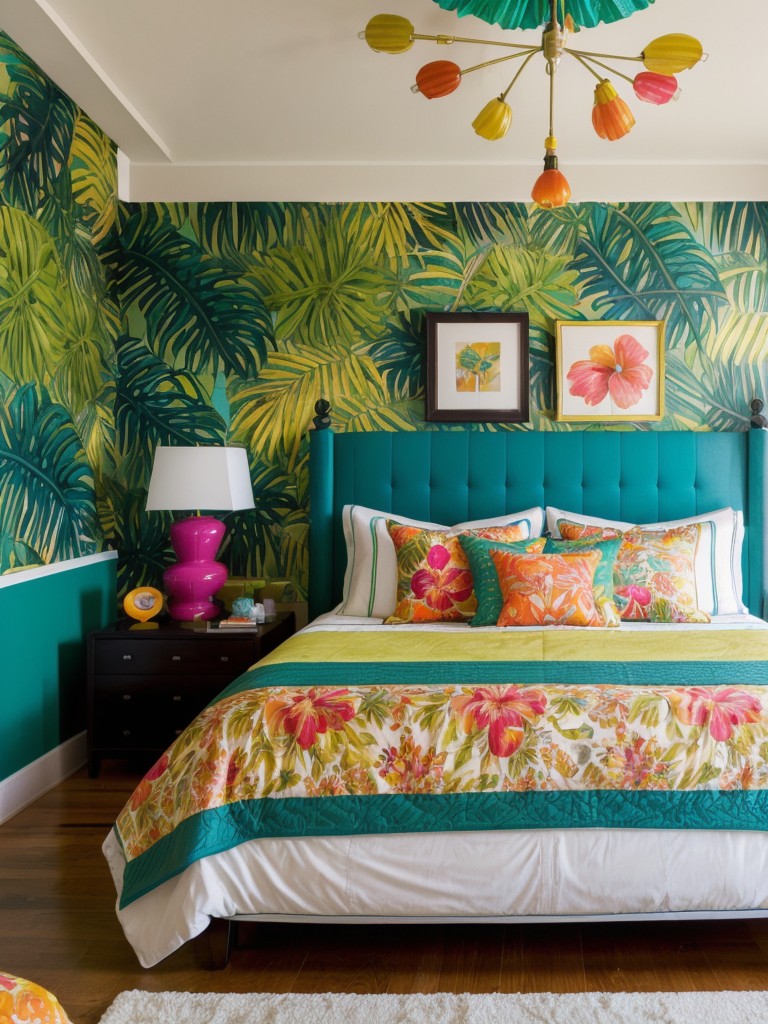 Tropical Oasis Vibes: Create a Colorful Paradise in Your Bedroom!