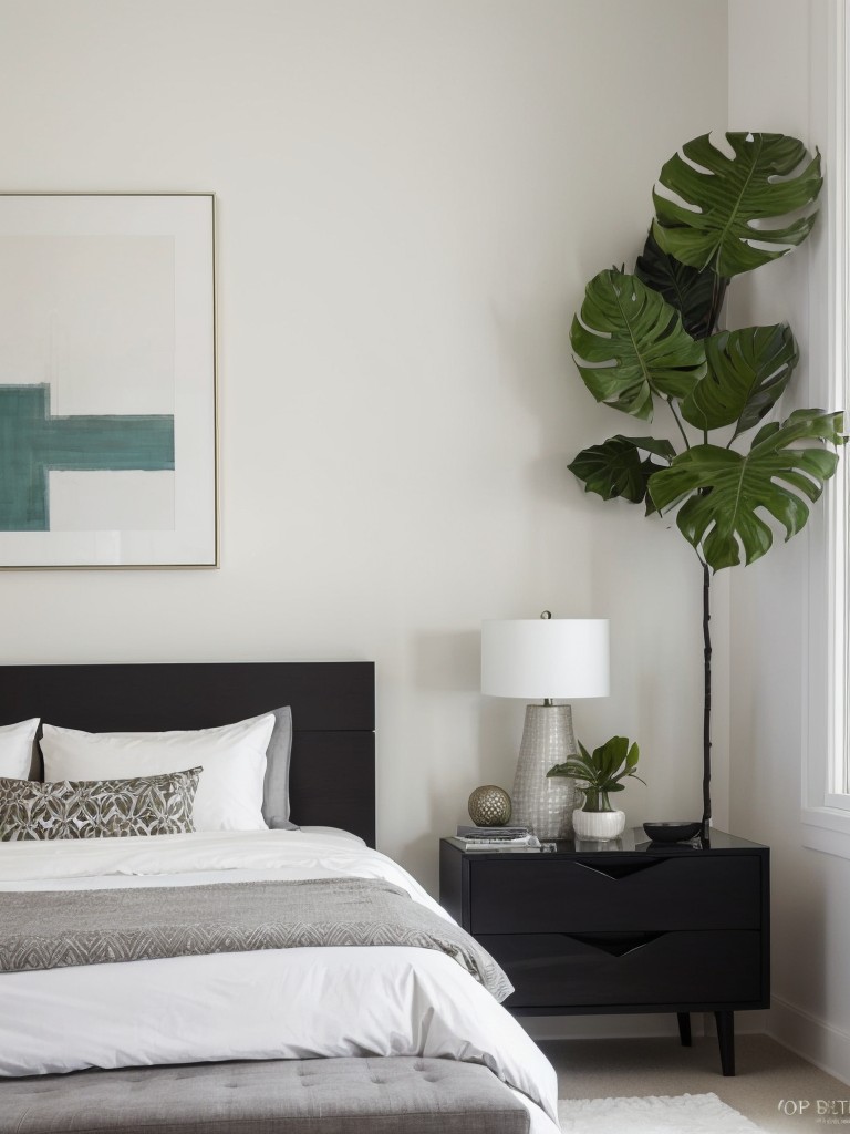 Transform Your Bedroom with Tropical Vibes! Minimalist Furniture and Abstract Art Ideas.