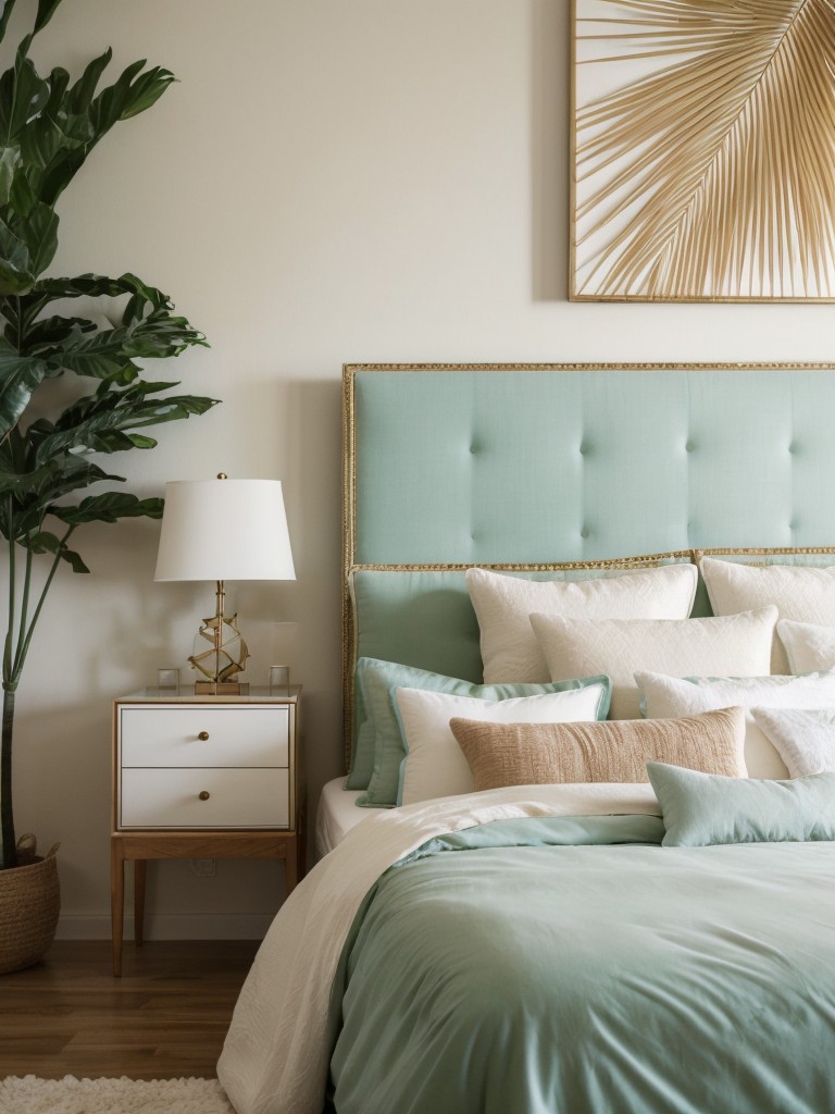 Paradise-Inspired Bedroom Decor: Luxurious Fabric & Plush Headboard Ideas!