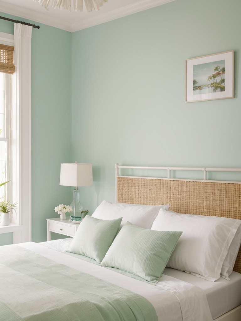 Transform Your Bedroom into a Tropical Oasis with Light and Airy Decor!