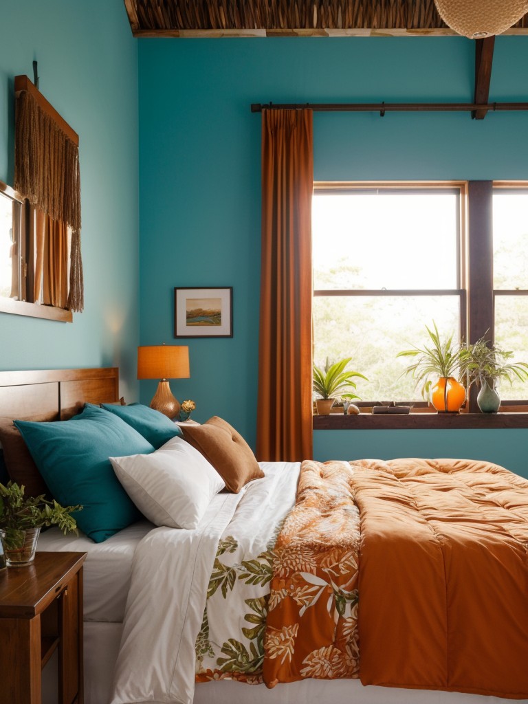 Tropical Bedroom Vibes: Cozy, Colorful, and Intimate!