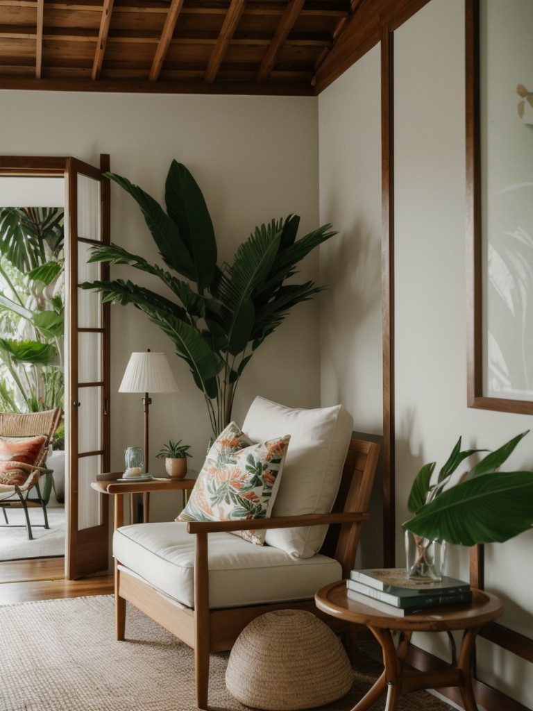 Tropical Bedroom Oasis - Get Inspired with a Cozy Reading Nook!